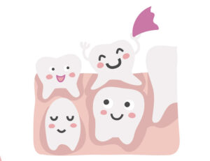 大府市（愛知県）の歯医者、斎藤歯科医院で、乳歯が”キレイ”は要注意？乳歯に隙間がない子が直面する『永久歯の渋滞』とは。を解説